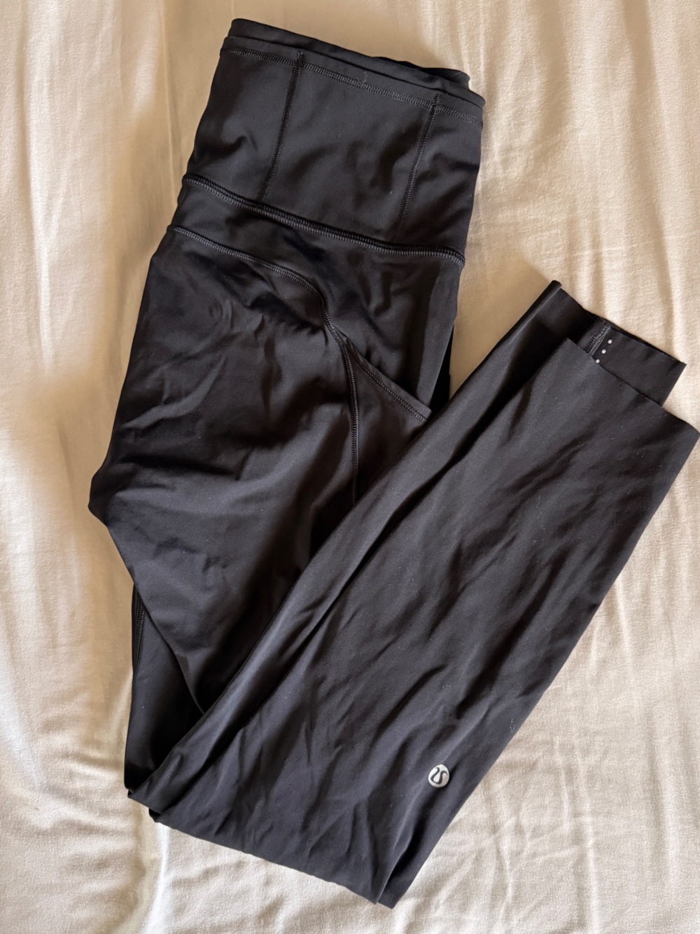 lululemon athletica Black High-Rise Leggings w/ reflective leg